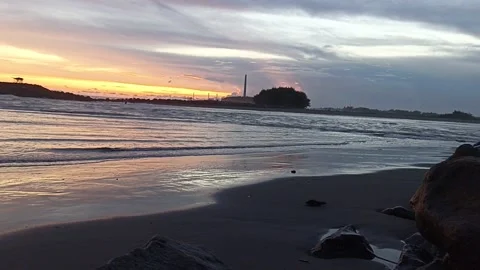 View of beach in Indonesia Stock Footage 195810686
