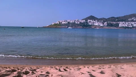 View from the beach in Menoca 動画素材 200484833