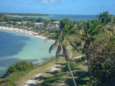 View to the beach in miami Stock Photos