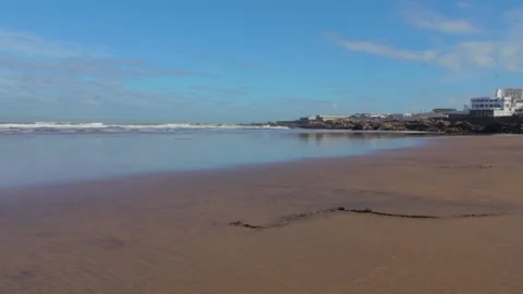 View of the beach in the morning Video stock 302098206