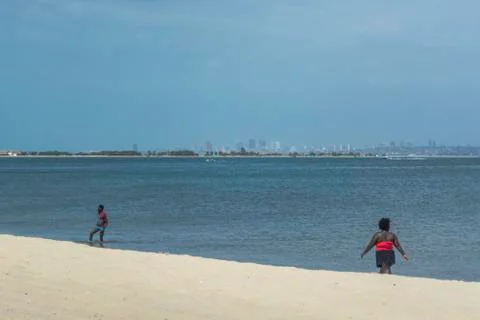 View at the beach on Mussulo Island Stock Photos