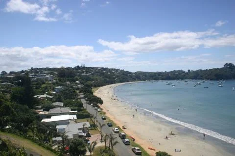 View of Beach &amp; Ocean Stock-Fotos