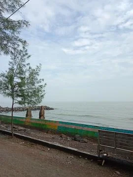 View on the beach Stock Photos