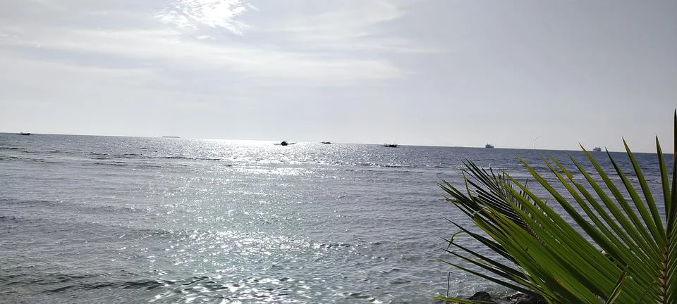View on the beach Stock Photos