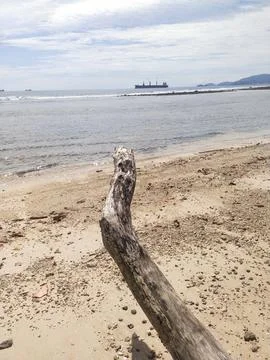 View on the beach Stock Photos