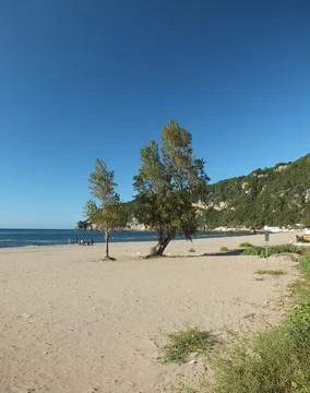 The view of the beach Stock Photos