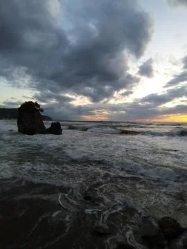 The view of the beach 库存照片
