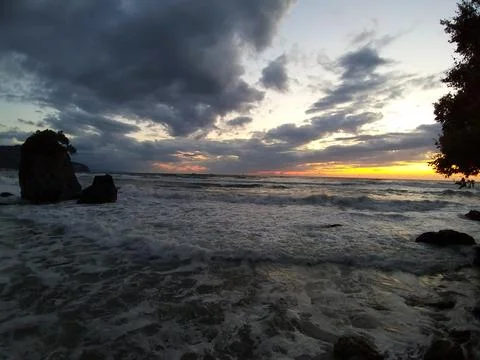 The view of the beach Stock Photos