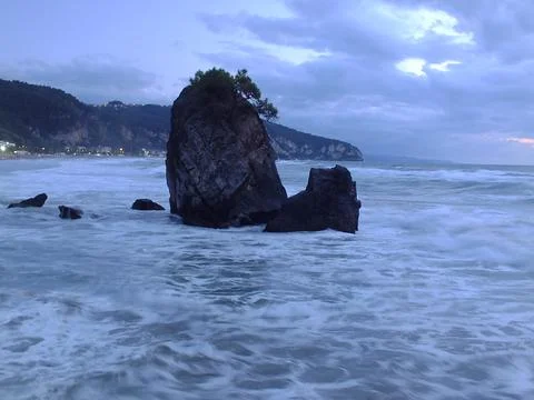 The view of the beach Stock Photos
