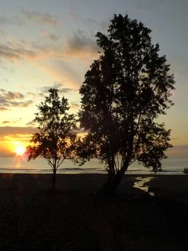 The view of the beach Foto stock