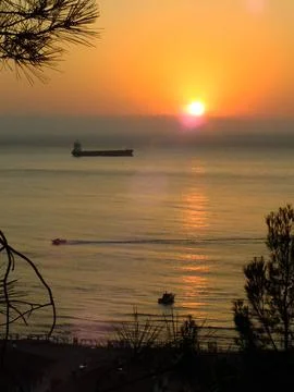The view of the beach 스톡 사진