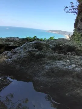 The view of the beach Stock Photos