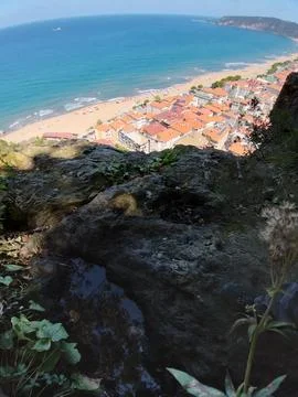 The view of the beach Stock Photos