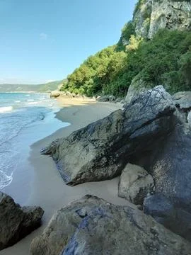 The view of the beach Stock Photos