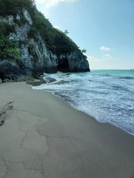 The view of the beach Stock Photos
