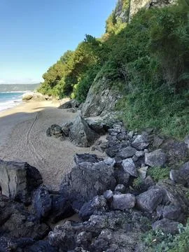 The view of the beach Stock Photos