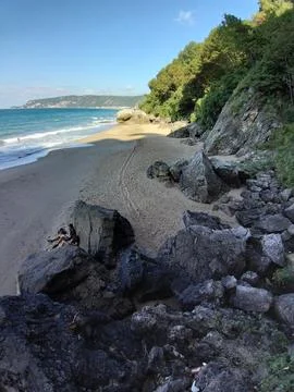 The view of the beach Stock Photos