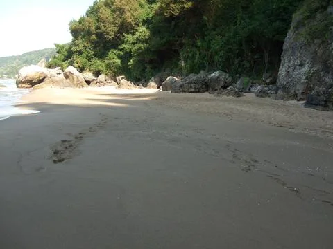 The view of the beach Stock Photos