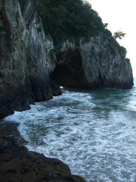 The view of the beach Stock Photos