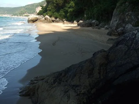 The view of the beach Stock Photos