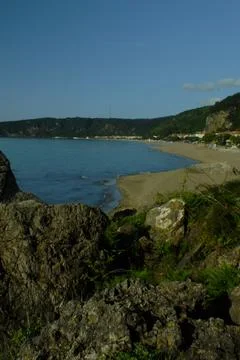 The view of the beach 库存照片