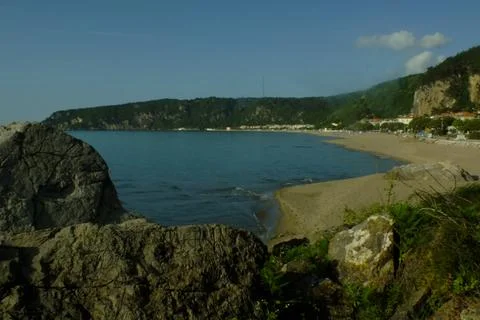 The view of the beach Stock Photos