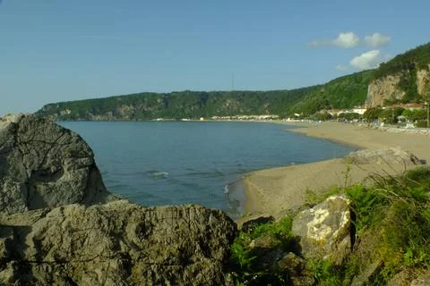 The view of the beach Stock Photos