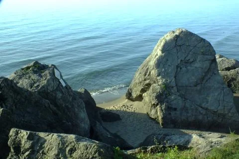 The view of the beach Stock Photos