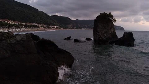 The view of the beach Stock Photos