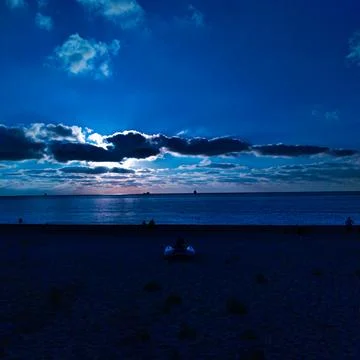 The view of the beach Stock Photos