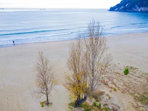 The view of the beach Stock Photos