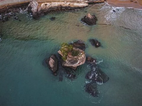 The view of the beach Stock Photos