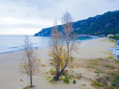 The view of the beach Stock Photos
