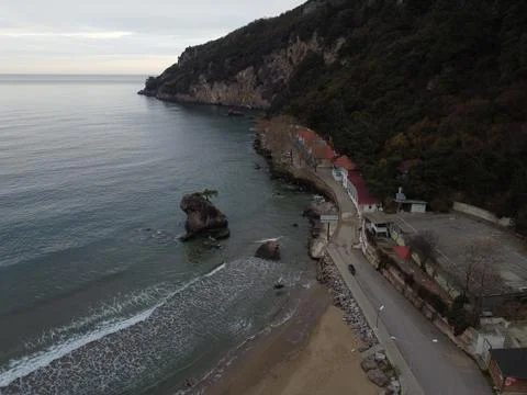 The view of the beach Stock Photos