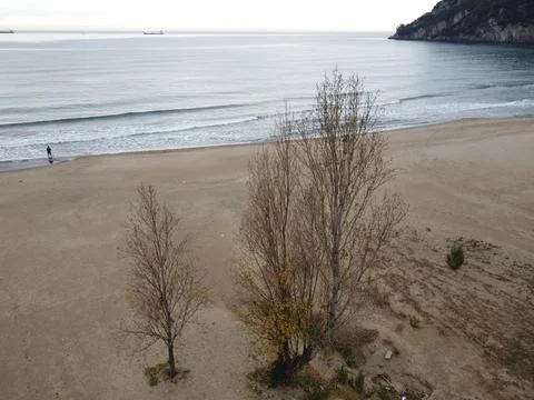 The view of the beach Stock Photos