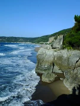 The view of the beach Stock Photos