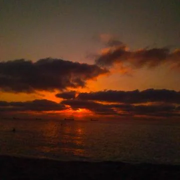 The view of the beach Stock Photos