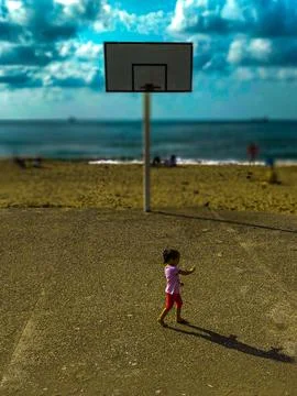The view of the beach Stock Photos