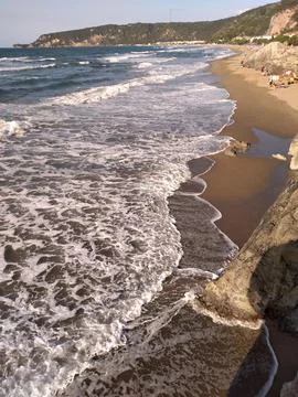 The view of the beach Stock Photos