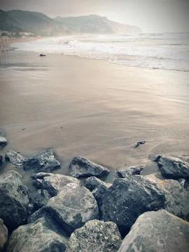 The view of the beach Stock Photos