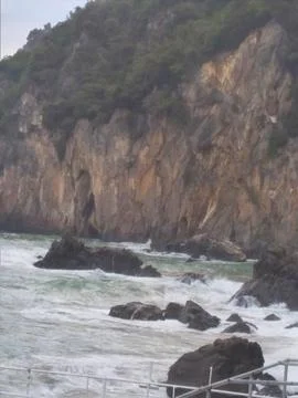 The view of the beach Stock Photos