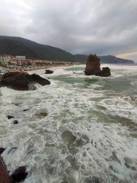 The view of the beach Stock Photos
