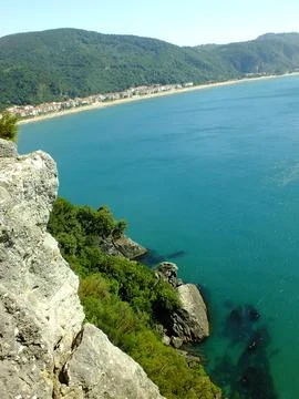 The view of the beach Stock Photos