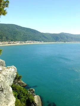 The view of the beach Stock Photos
