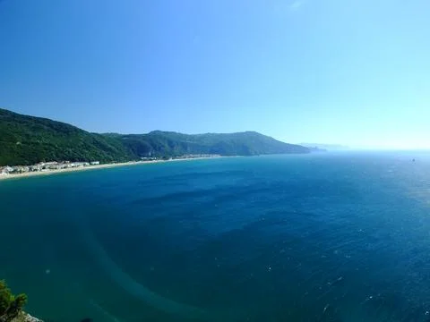 The view of the beach 库存照片