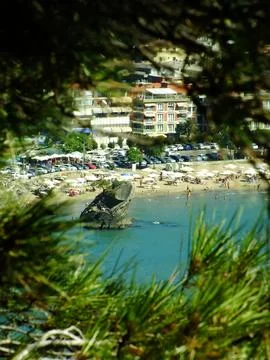 The view of the beach Stock Photos