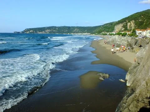 The view of the beach Stock Photos