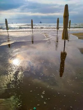The view of the beach Stock Photos