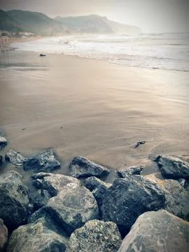 The view of the beach Stock Photos