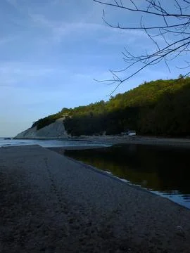 The view of the beach Stock Photos
